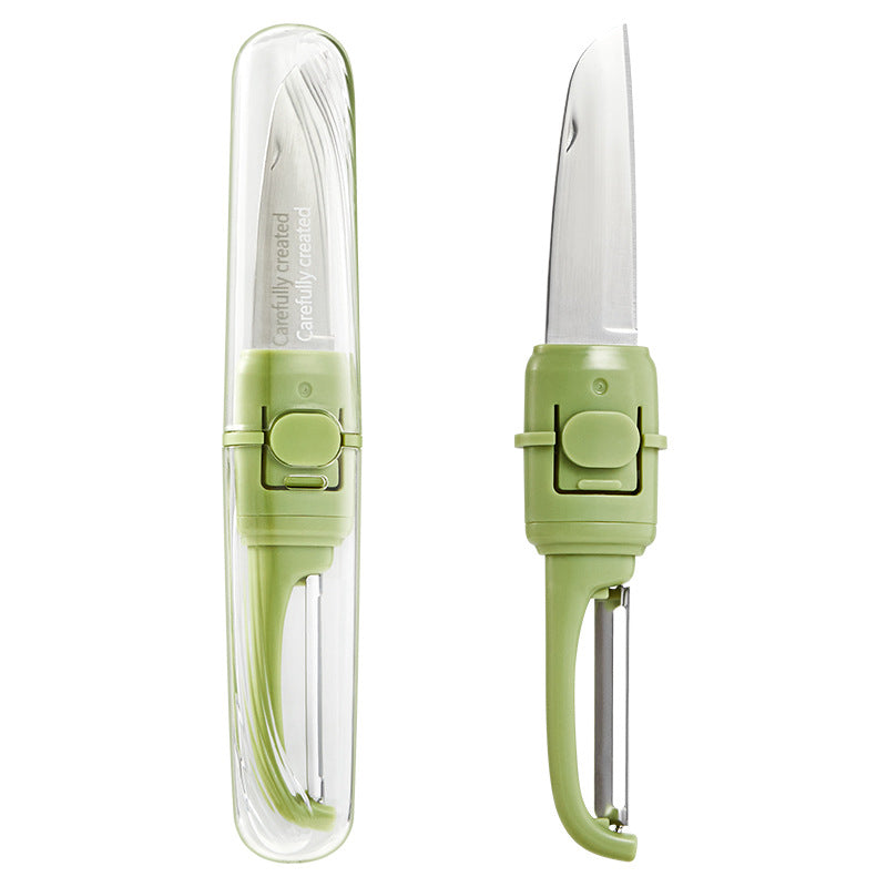 Two in one Folding Double Head Fruit Knife Peeler