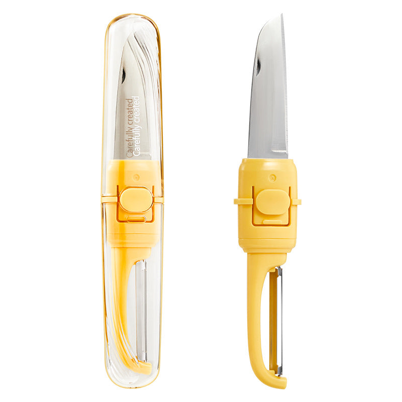 Two in one Folding Double Head Fruit Knife Peeler